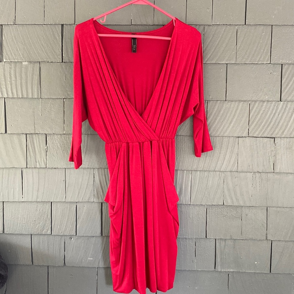 WISH | beautiful jersey red dress
